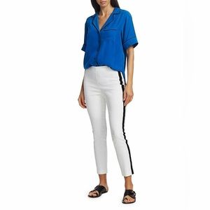 Rag & Bone‎ Simone Side Stripe Ankle White Pants size 4